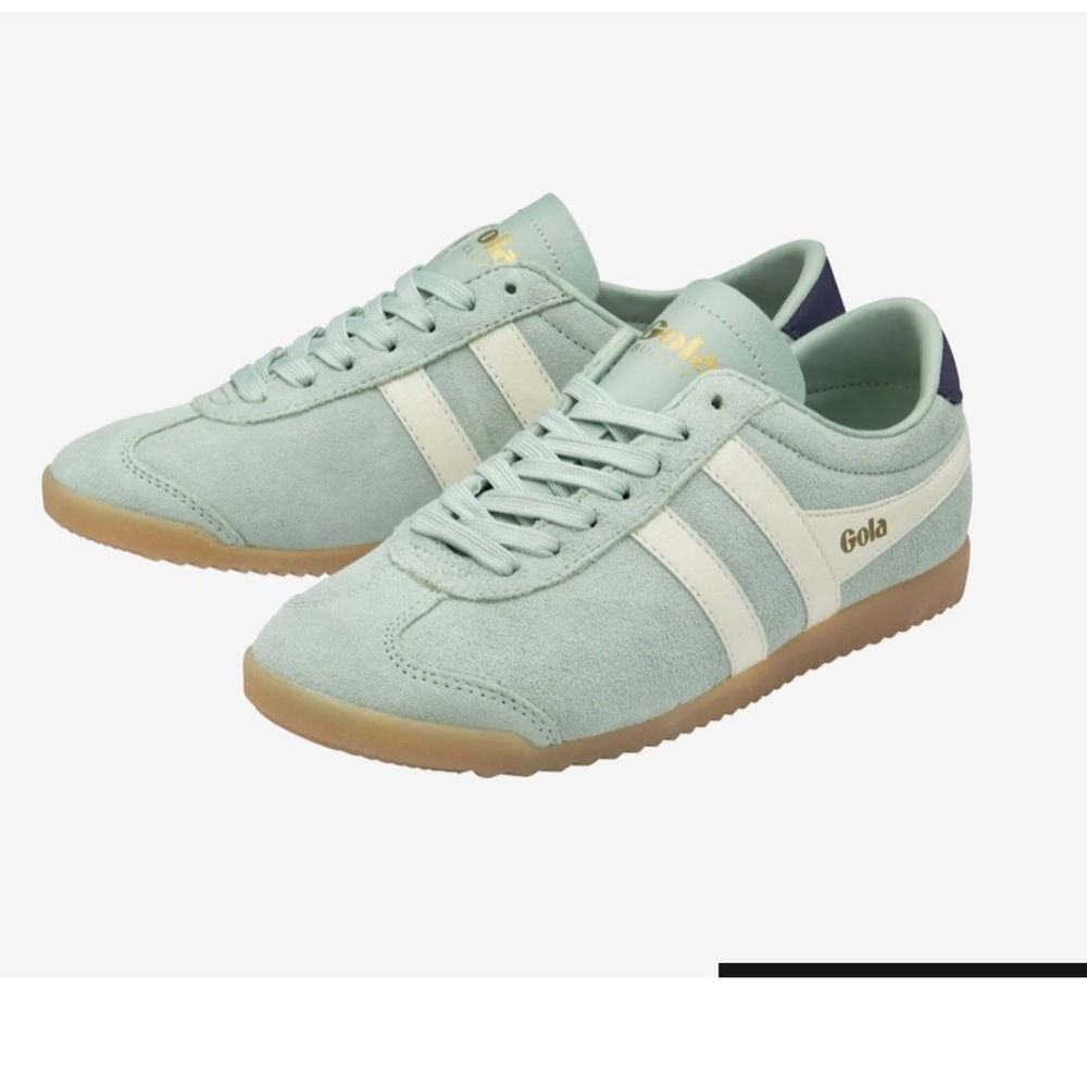Gola Bullet Suede Sneaker - Surf blue/off white with pale gum sole